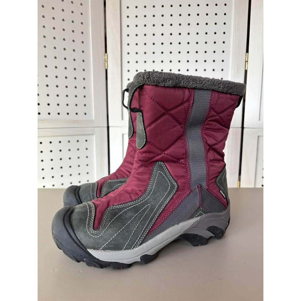 Keen Women's Winter Boots - Burgundy and Gray